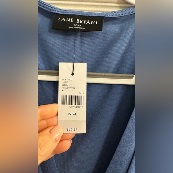 Lane Bryant Navy Blue Blouse - Picture 1 of 5